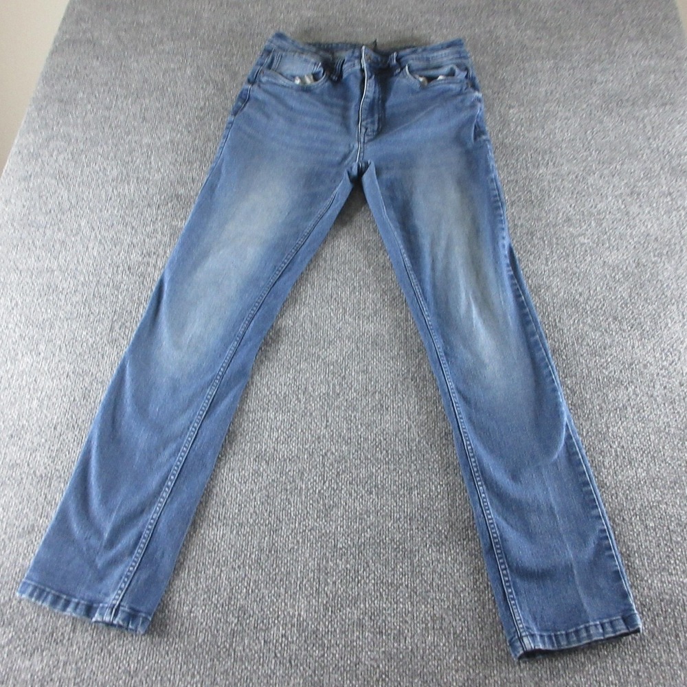 The Perfect Jean NYC Slim Thick Jeans Mens 33x32 Blue Straight Stretch Denim